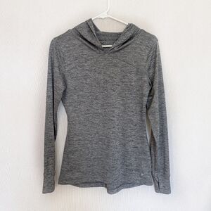 Old Navy Active Gray Women's Hooded Top - Size XS